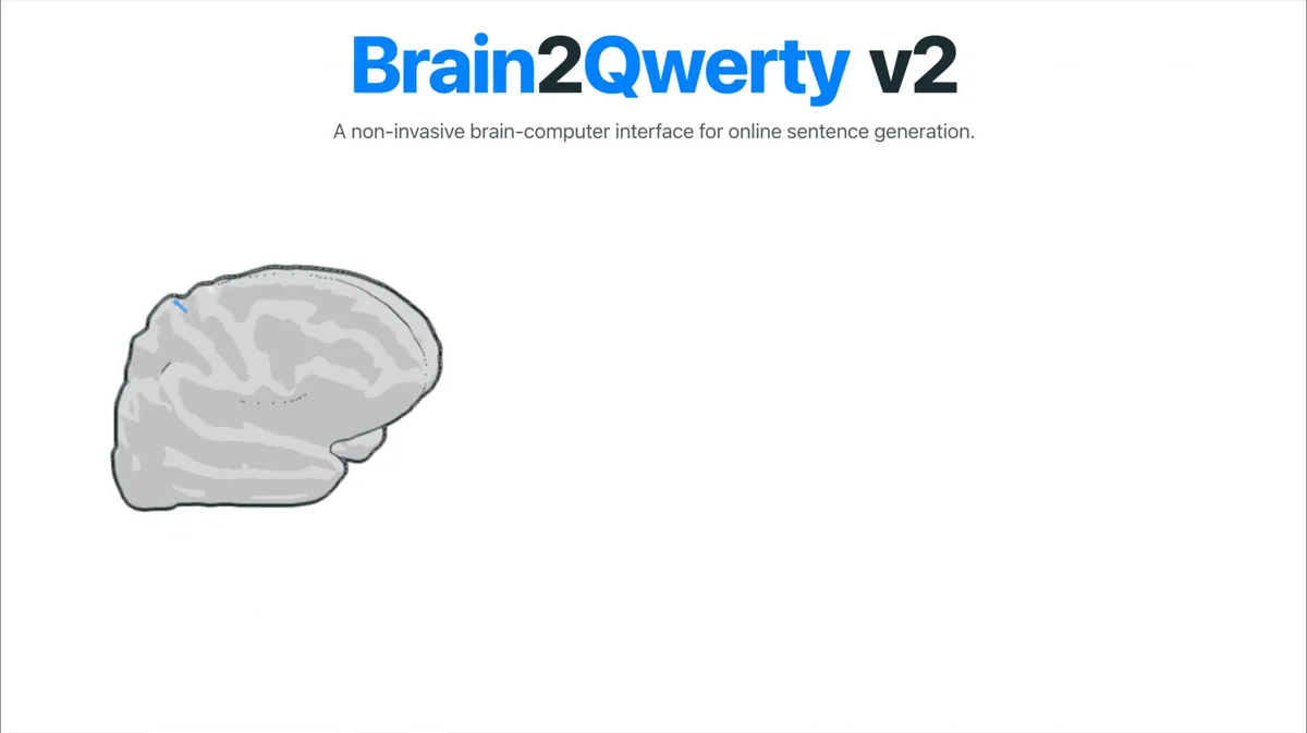 Meta FAIR 開源 Brain2Qwerty v2：非侵入式 MEG 解碼 78% 文字準確率 病友溝通新希望