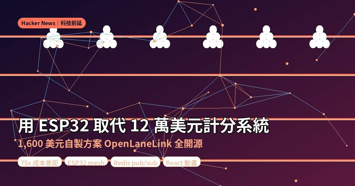 用 1,600 美元 ESP32 取代 12 萬美元保齡球館計分系統：一位 SRE 在中西部小鎮的開源復古