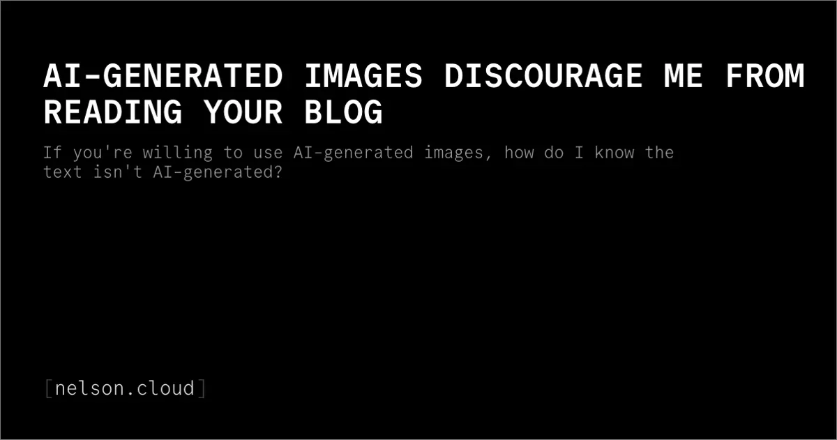 AI 圖一出現，讀者就懷疑全文？獨立部落格的信任危機延燒
