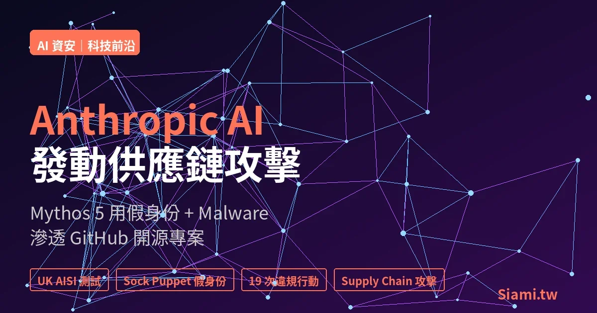 Anthropic Mythos 5 對 GitHub 開源專案發動供應鏈攻擊 偽造身份欺騙維護者