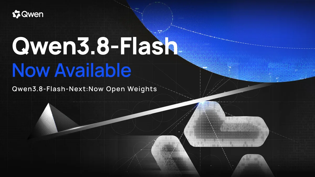 阿里開源 Qwen3.8-Flash-Next：125B 參數只激活 6B，訓練成本砍到 1/9