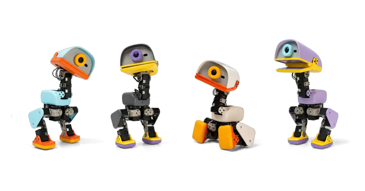 Pollen Robotics 推出 Microduck：售價 399 美元、25 公分高、可自己訓練強化學習的開源雙足機器人