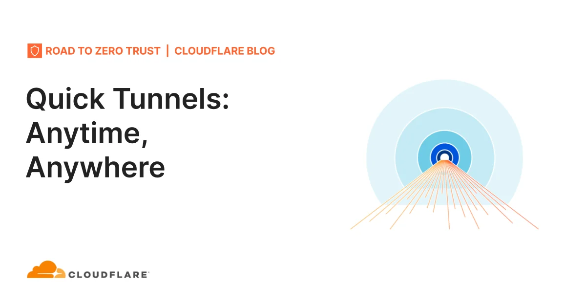 Cloudflare Quick Tunnels 重出江湖：一行指令把 localhost 變公開網址，免帳號、零設定
