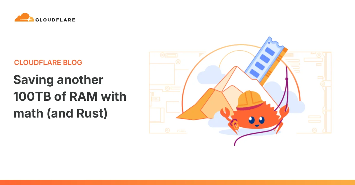 Cloudflare 用一行 Rust 改動省下 100TB RAM：一致性雜湊的數學逆襲