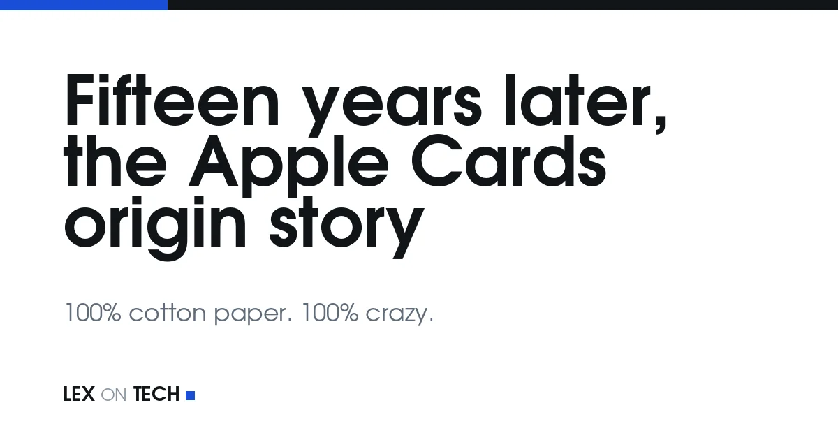 十五年後揭密　蘋果 Cards App 的 Steve Jobs 起源故事