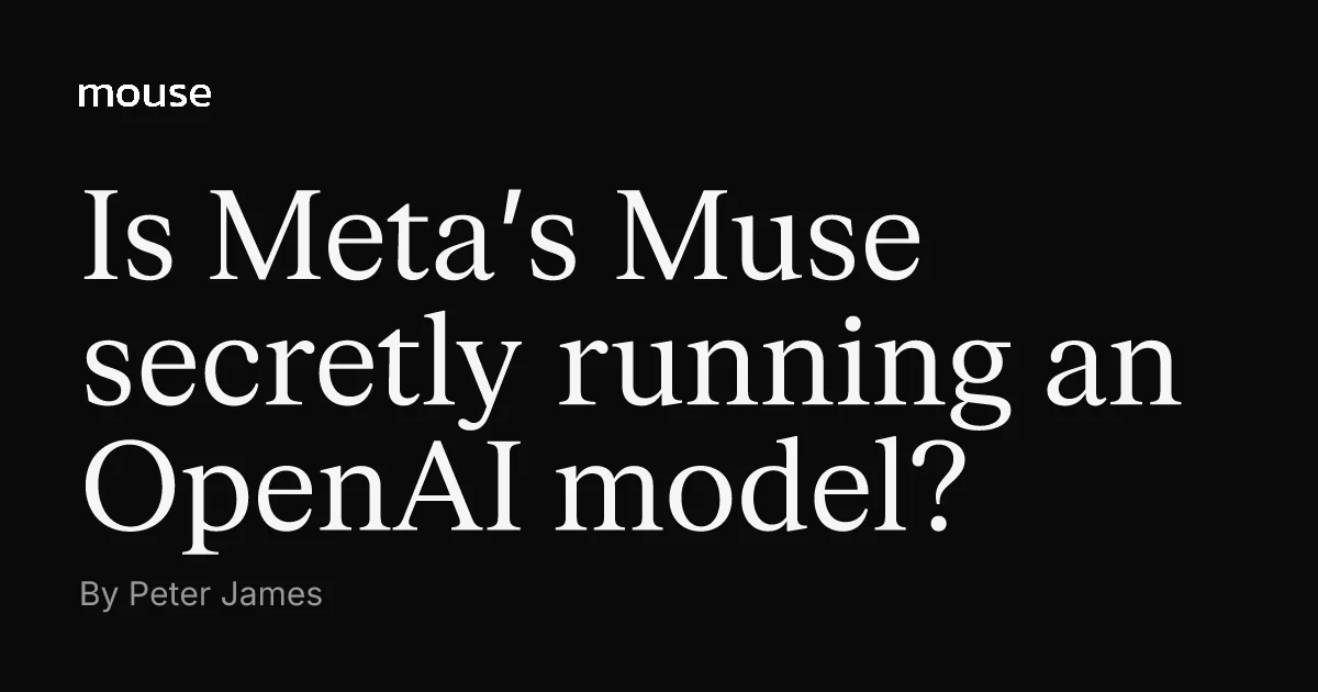 Meta 的 Muse 個人 AI 代理被破解：內部混用 OpenAI 與 Anthropic 模型