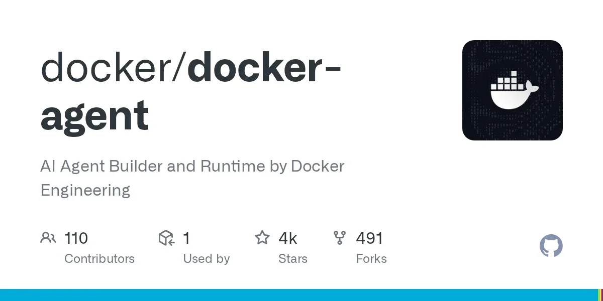 Docker 推出官方 AI Agent Runtime：YAML 設定、多代理編排、4121 stars 開源框架對決 LangChain、CrewAI